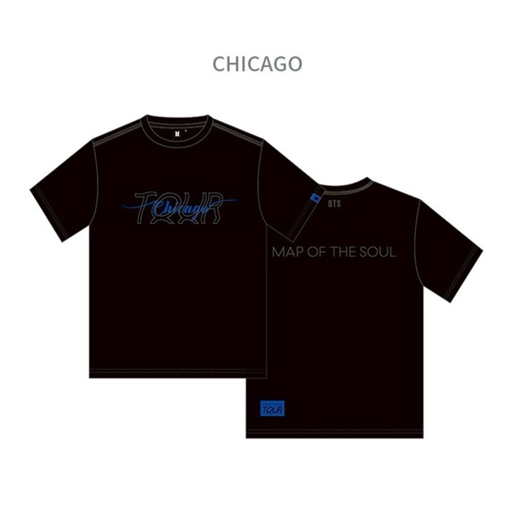 LIMITED EDITION BTS MAP OF THE SOUL T-SHIRT : CITY EDITION CHICAGO